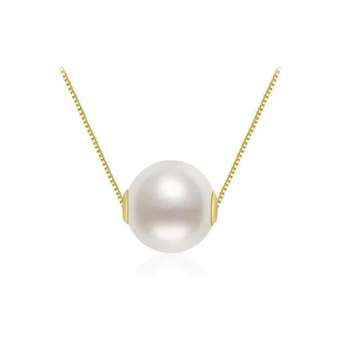 Pearly Lustre 18K Solid Gold Akoya Pearl Necklace KN00080 Necklaces