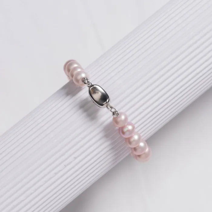 Pearly Lustre Bracelets Excellent Lustre Purple Freshwater Pearl Bracelet WB00172