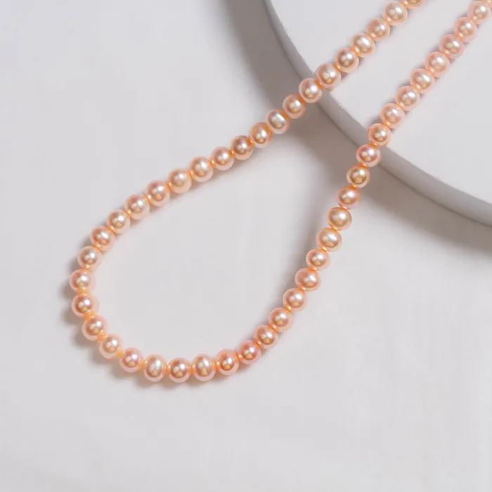 Pearly Lustre Earrings Elegant Pink Freshwater Pearl Set WS00065