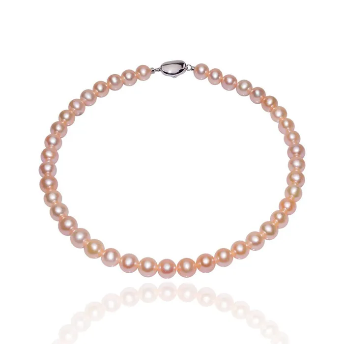 Pearly Lustre Earrings Elegant Pink Freshwater Pearl Set WS00065