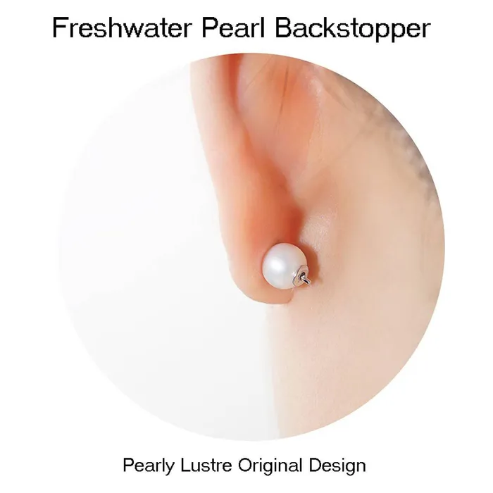Pearly Lustre Earrings Top Grade Freshwater Pearl Earrings WE00724 STARRY
