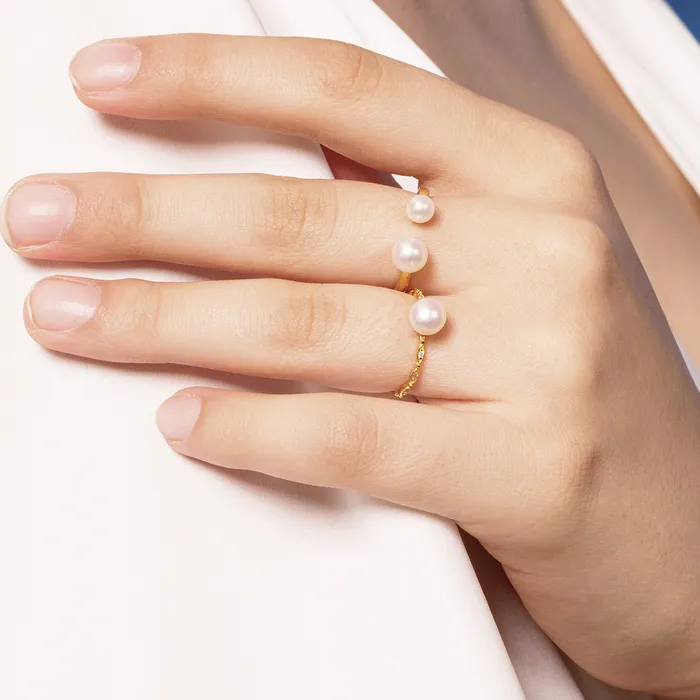 Pearly Lustre Elegant Freshwater Pearl Ring WR00109 Rings