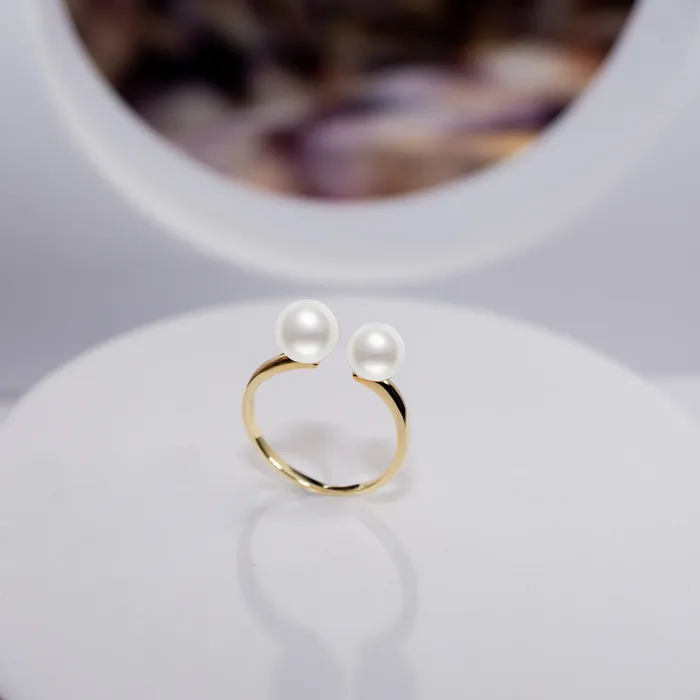 Pearly Lustre Elegant Freshwater Pearl Ring WR00109 Rings