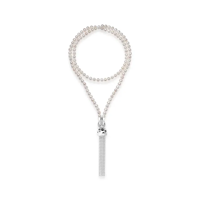 Pearly Lustre Necklaces Cheetah Print Freshwater Pearl Multi Style Necklace Belt WN00633 SAFARI