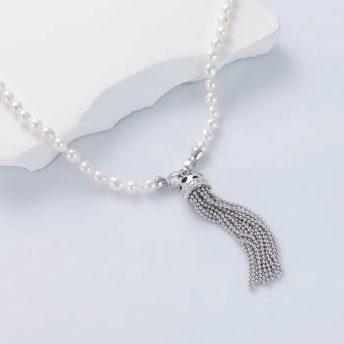 Pearly Lustre Necklaces Cheetah Print Freshwater Pearl Multi Style Necklace Belt WN00633 SAFARI