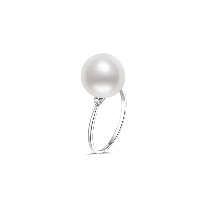 Pearly Lustre Rings 18K Gold Edison Pearl Ring KR00096