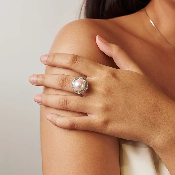 Pearly Lustre Rings Top Lustre Edison Pearl Ring WR00172