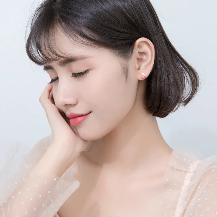 Pink Kiss Music Silver Studs Mloveacc Ethnic Store Rings