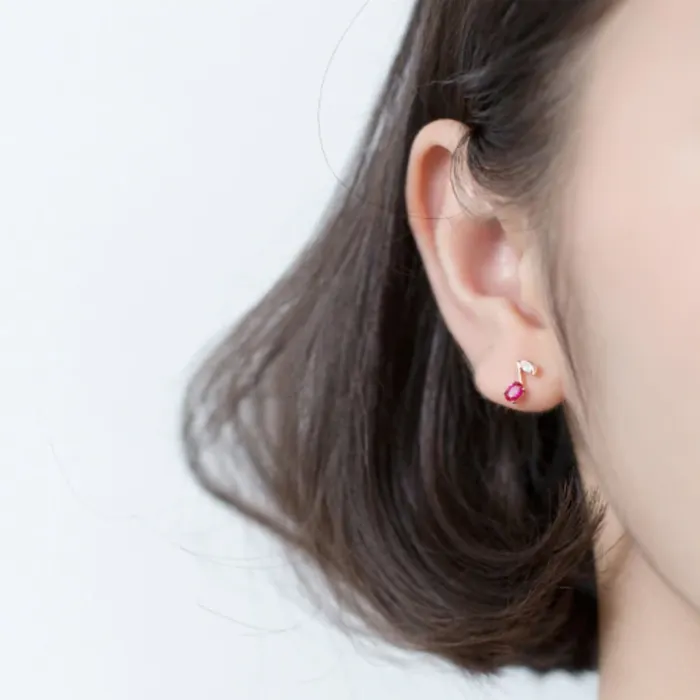 Pink Kiss Music Silver Studs Mloveacc Ethnic Store Rings