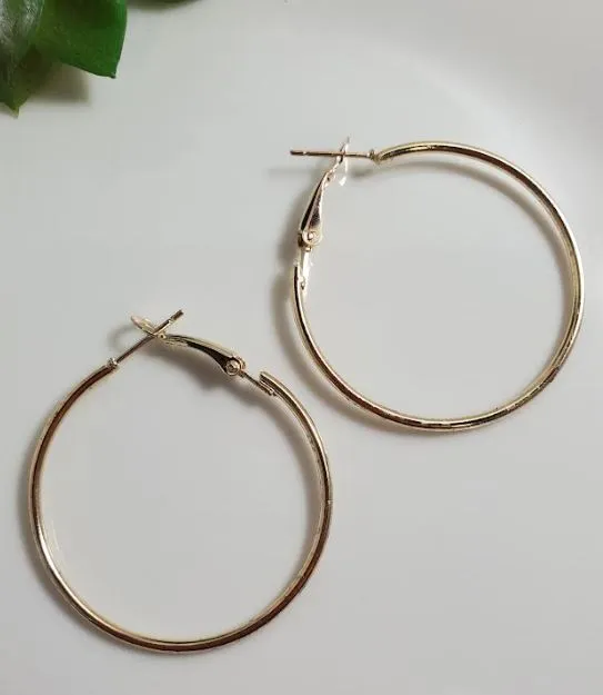 polly AZ1599 Gold 1 916 Hoop Earrings Earrings