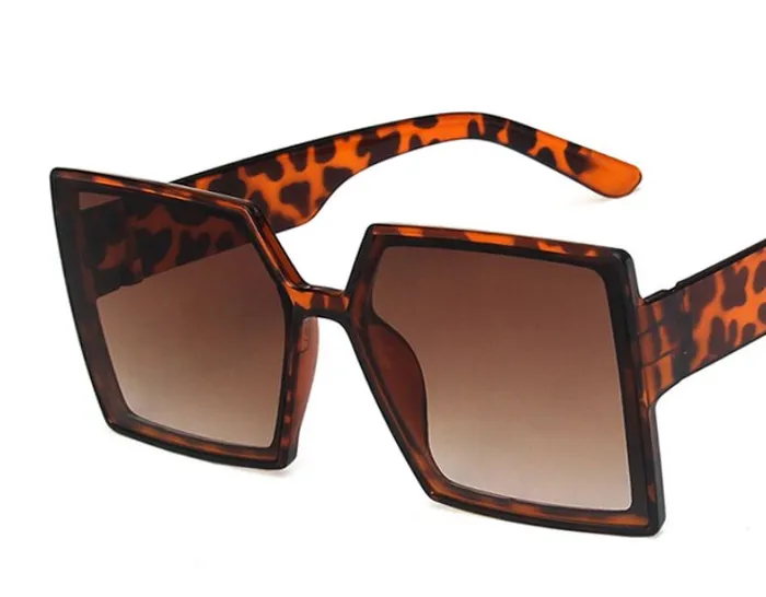 POLLY Earrings S146 Leopard Frame Fashion Sunglasses