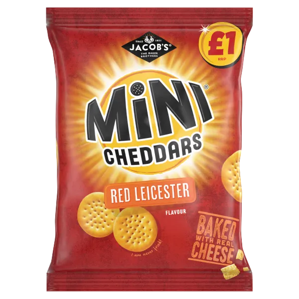 Ramsden International Earrings Jacobs Mini Cheddars Red Leicester 90g