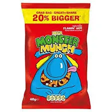 Ramsden International Necklaces Walkers Monster Munch Mega Flamin Hot 40g