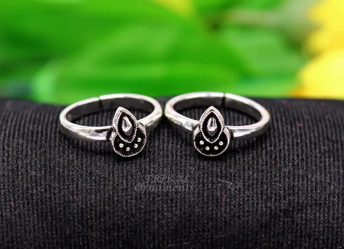 Rings 925 sterling silver handmade unique classical design vintage tribal ethnic toe ring best brides gifting jewelry ytr70 TRIBALORNAMENT