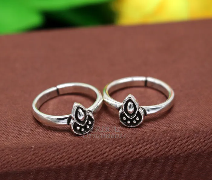 Rings 925 sterling silver handmade unique classical design vintage tribal ethnic toe ring best brides gifting jewelry ytr70 TRIBALORNAMENT