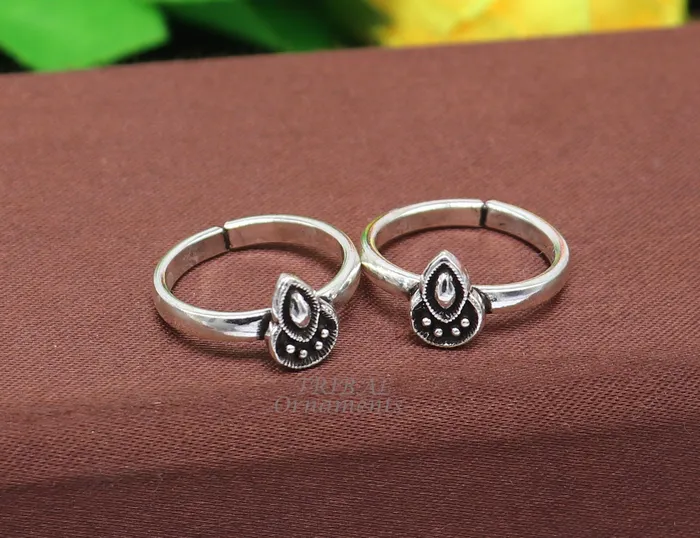 Rings 925 sterling silver handmade unique classical design vintage tribal ethnic toe ring best brides gifting jewelry ytr70 TRIBALORNAMENT
