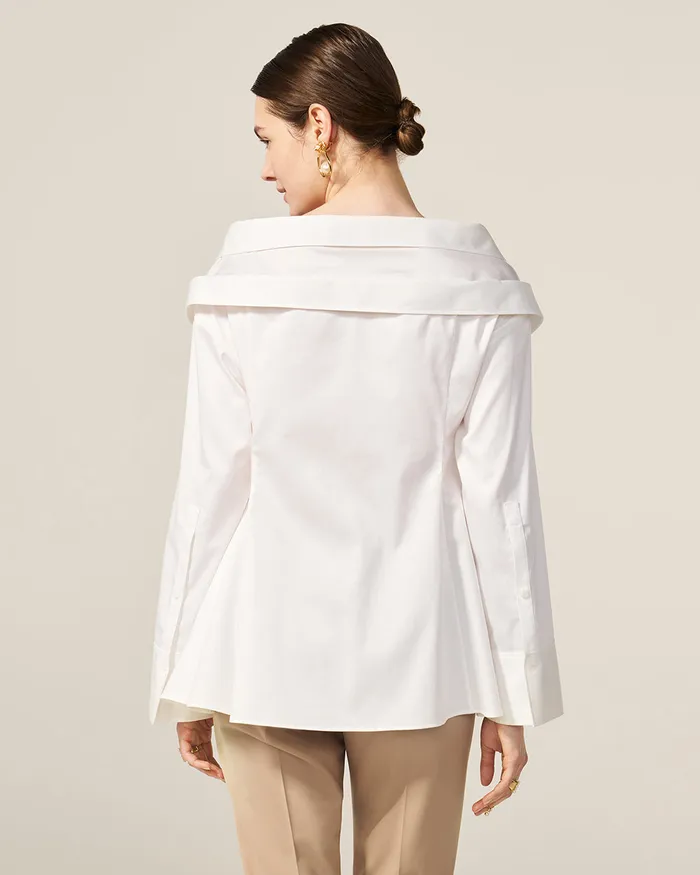 Rings ADEAM White Melbourne Shirt Rings ADEAM White Melbourne Shirt