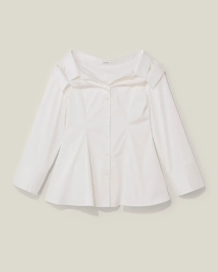 Rings ADEAM White Melbourne Shirt Rings ADEAM White Melbourne Shirt