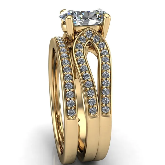 Rings Fire Brilliance Masquera Oval Center Stone Side Loop 4 Prong Ring