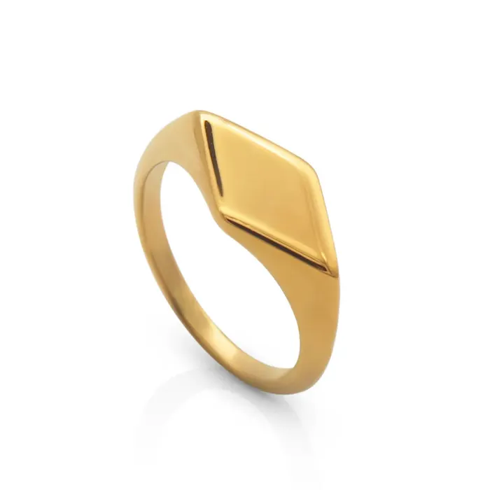 Rings Jewelvers 18k GoldFilled Rhombus Ring