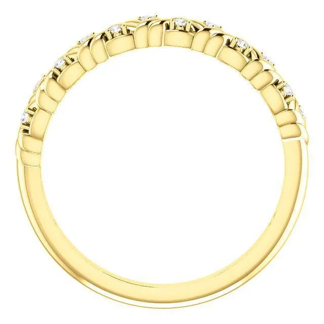 Rings Juliette Round Diamond or Moissanite 12 Eternity Woven Band Fire Brilliance 