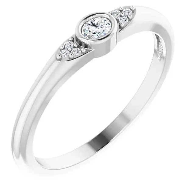 Rings Oval Diamond LabGrown Diamond Accent Stackable Ring FIRE BRILLIANCE Rings Oval Diamond LabGrown Diamond Accent Stackable Ring FIRE BRILLIANCE