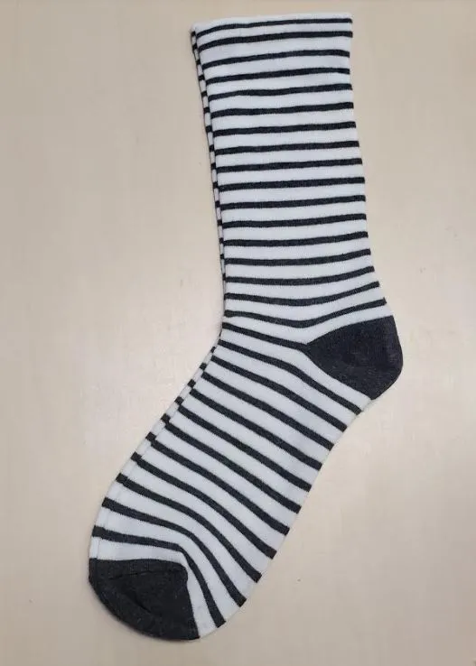 Rings POLLY SF270 White Gray Stripes Socks
