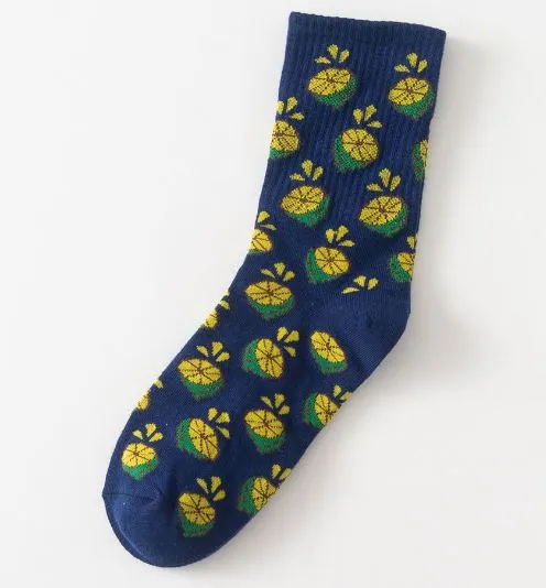 Rings POLLY SF564 Navy Blue Lime Socks