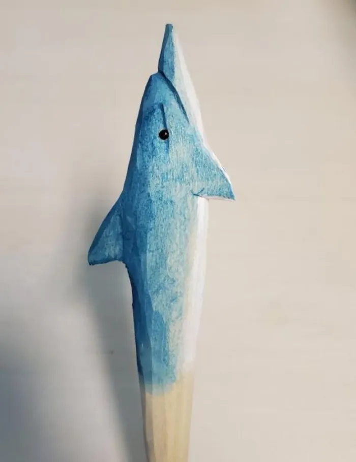 Rings POLLY V60 Blue Dolphin Wood Pen