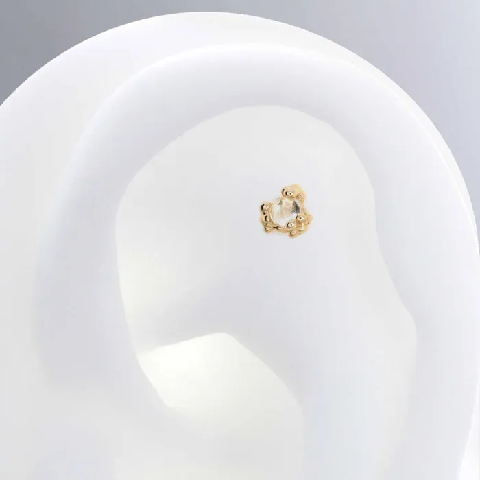 Rings Pupil Hall Cleo Beaded White Topaz