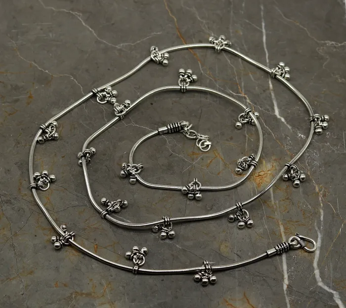 Rings TRIBAL ORNAMENTS 30 to 42 Handmade adjustable 925 sterling silver snake chain waist belt belly chain waist chain with hanging drops tribal jewelry nwch15 Rings TRIBAL ORNAMENTS 30 to 42 Handmade adjustable 925 sterling silver snake chain waist belt belly chain waist chain with hanging drops tribal jewelry nwch15