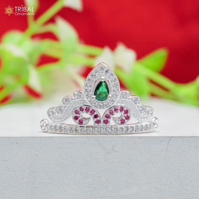 Rings TRIBAL ORNAMENTS 925 sterling silver handmade lord baby Krishna Mukut amazing Laddu Gopala crawling Krishna crown head jewelry sm31 Rings TRIBAL ORNAMENTS 925 sterling silver handmade lord baby Krishna Mukut amazing Laddu Gopala crawling Krishna crown head jewelry sm31
