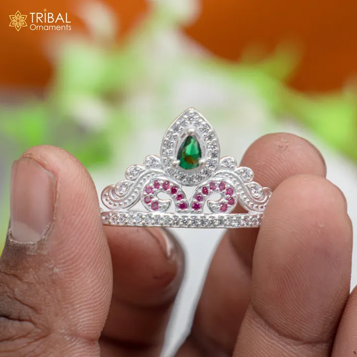 Rings TRIBAL ORNAMENTS 925 sterling silver handmade lord baby Krishna Mukut amazing Laddu Gopala crawling Krishna crown head jewelry sm31 Rings TRIBAL ORNAMENTS 925 sterling silver handmade lord baby Krishna Mukut amazing Laddu Gopala crawling Krishna crown head jewelry sm31