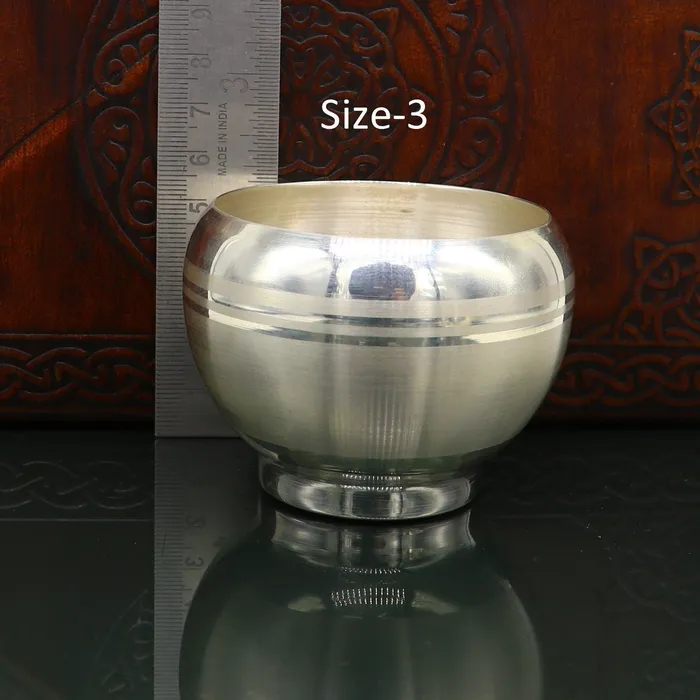 Rings TRIBAL ORNAMENTS 999 fine silver handmade baby food bowl all sizes silver bowl vessel silver baby food dining set silver utensils gifting article sv146