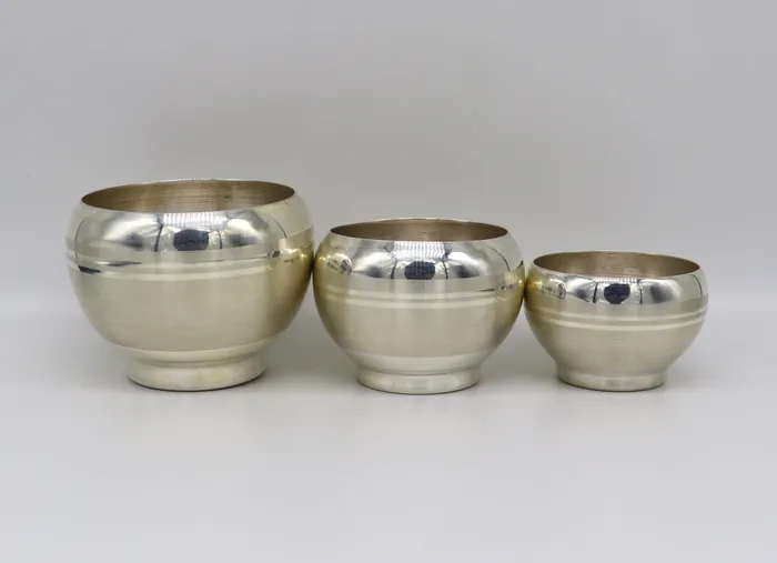 Rings TRIBAL ORNAMENTS 999 fine silver handmade baby food bowl all sizes silver bowl vessel silver baby food dining set silver utensils gifting article sv146