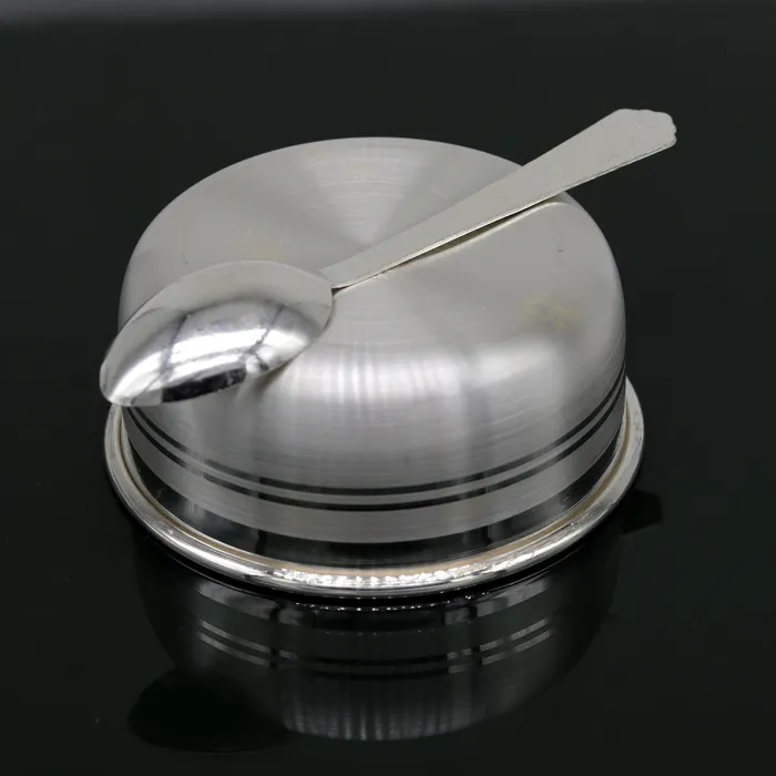 Rings TRIBAL ORNAMENTS 999 pure fine silver handmade silver bowl and spoon set silver has antibacterial propertiesstay babykids healthy silver vessels sv42