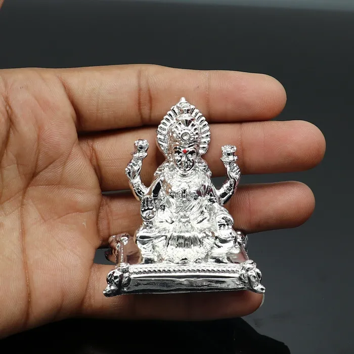 Rings TRIBAL ORNAMENTS Silver goddess Laxmi Outside Silver Covering Inside Wax and Marble Silver Idol W5 Rings TRIBAL ORNAMENTS Silver goddess Laxmi Outside Silver Covering Inside Wax and Marble Silver Idol W5