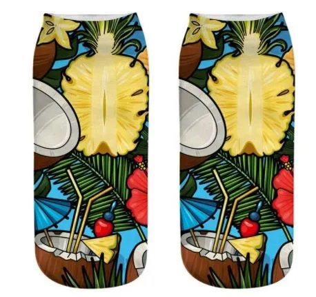 SF1030 Pina Colada Drink Socks POLLY Earrings