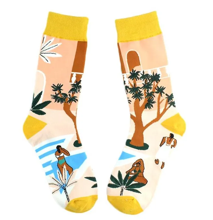 SF662 Peach Summer Day Socks POLLY Necklaces
