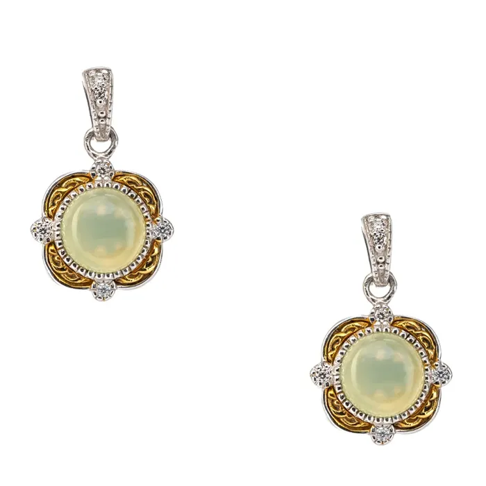 Silver And 10k Gold Aphrodite Post Earrings Keith Jack Earrings
