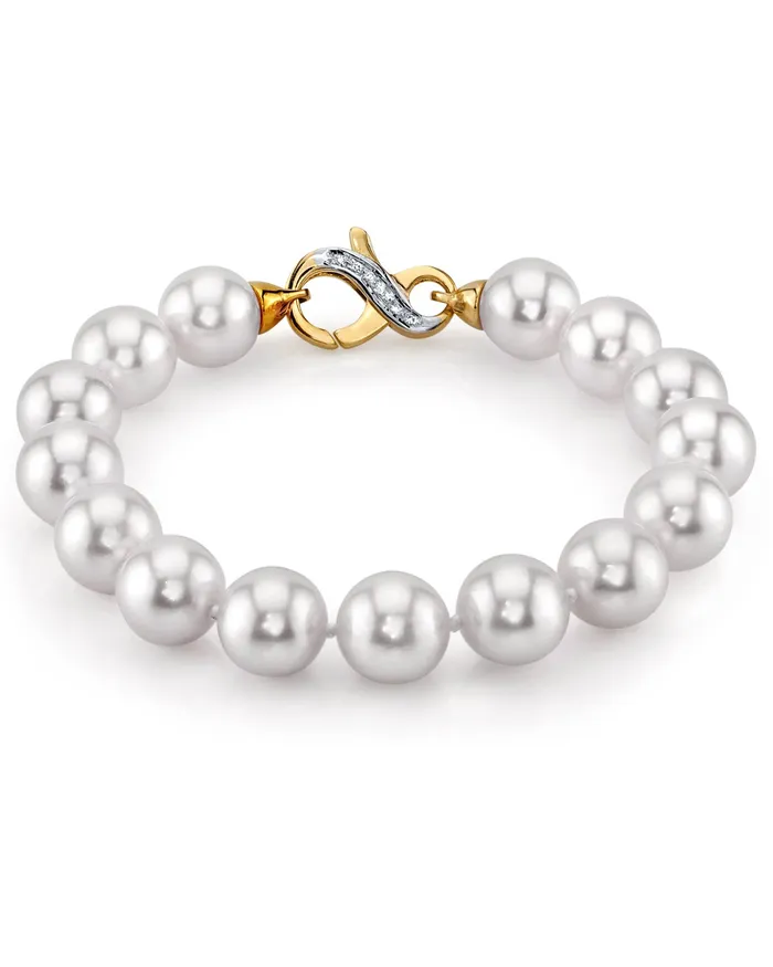 spt Bracelets White South Sea Pearl Bracelet 100110mm AAAAAAA Quality