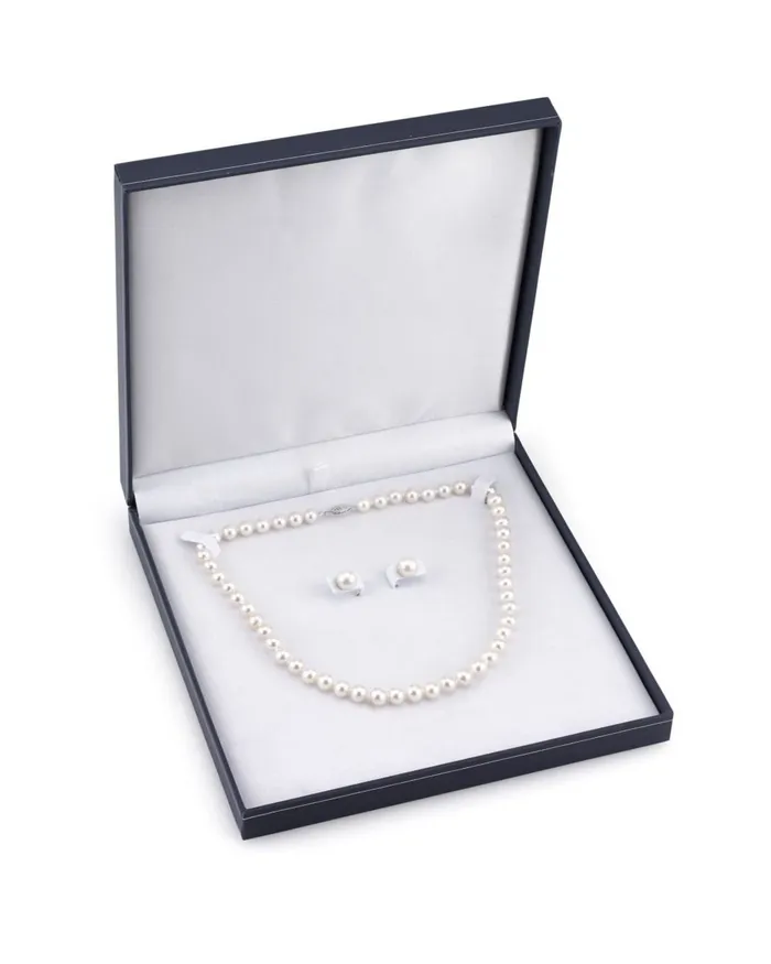 spt Necklaces 7075mm Freshwater Pearl Necklace Earrings