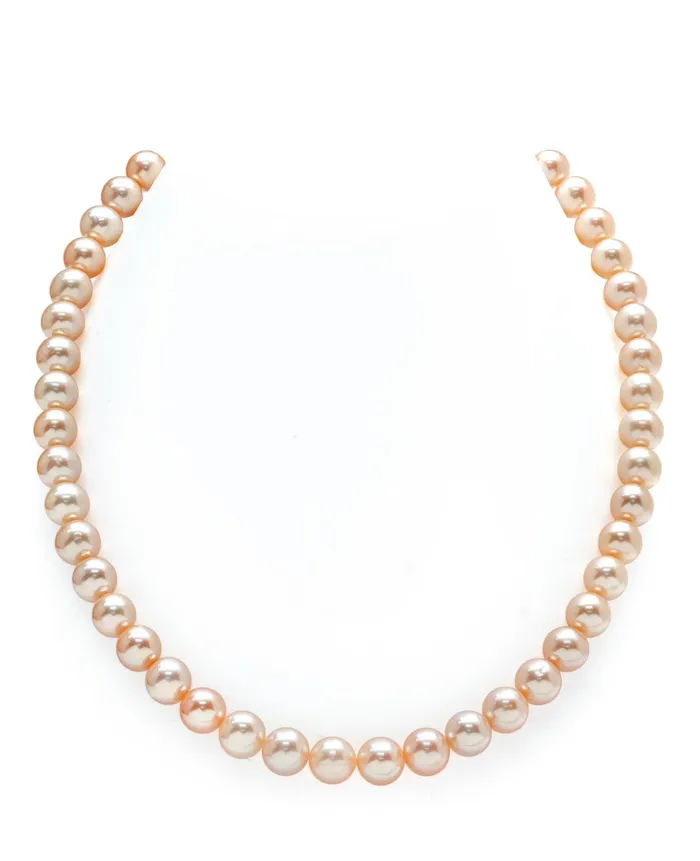 SPT Necklaces 8085mm Peach Freshwater Pearl Necklace AAAA Quality