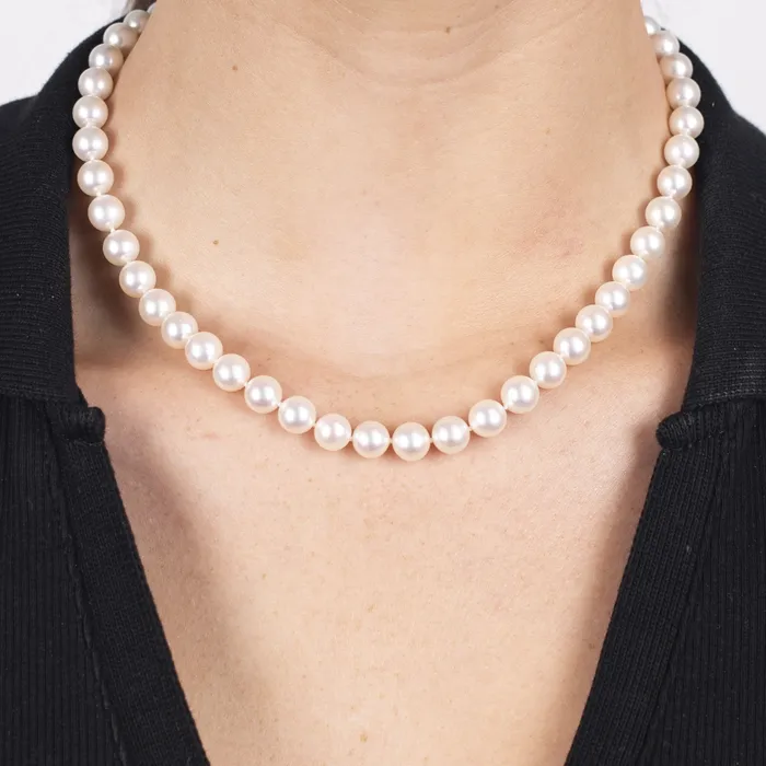 STORE 5a Earrings PreOwned Akoya Pearl Strand