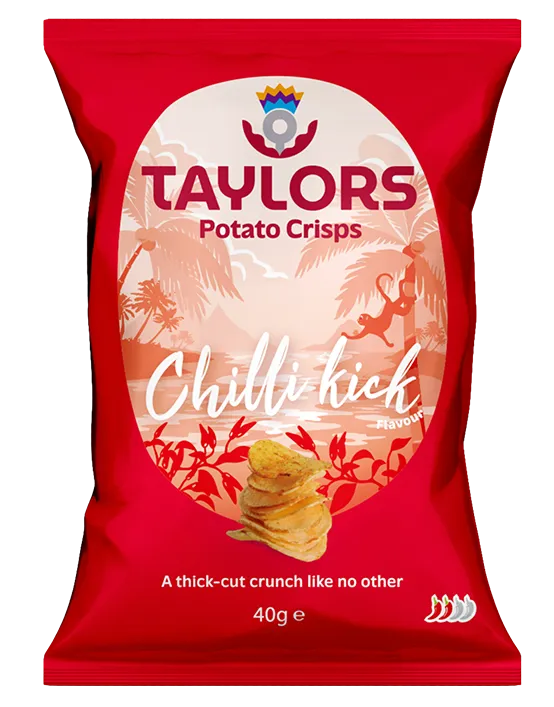 Taylors Crisps Chilli Kick 150g HRH International Earrings