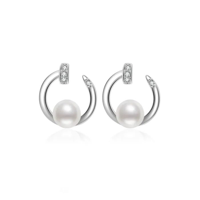 Top Grade Freshwater Pearl Earrings WE00520 Pearly Lustre Earrings