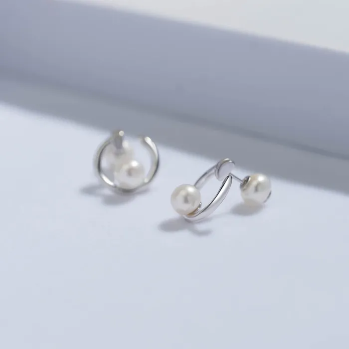 Top Grade Freshwater Pearl Earrings WE00520 Pearly Lustre Earrings