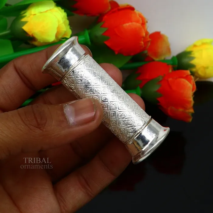 TRIBAL ORNAMENTS 925 Sterling silver handmade 2 sided Tobacco box storage box silver utensils silver box personal box mens accessories su650 Rings TRIBAL ORNAMENTS 925 Sterling silver handmade 2 sided Tobacco box storage box silver utensils silver box personal box mens accessories su650 Rings