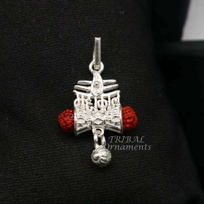 TRIBAL ORNAMENTS 925 sterling silver handmade Lord Shiva Damaru style Mahakal pendant gorgeous hanging drops excellent Mahakal pendant nsp548 Necklaces TRIBAL ORNAMENTS 925 sterling silver handmade Lord Shiva Damaru style Mahakal pendant gorgeous hanging drops excellent Mahakal pendant nsp548 Necklaces
