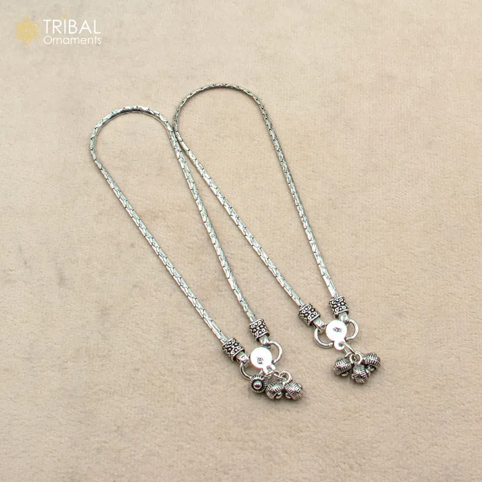 TRIBAL ORNAMENTS Bracelets 105 925 sterling silver handmade stylish chain anklets foot bracelet ankle bracelet belly dance jewelry ank714